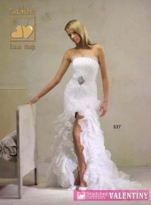 svadobné sexi šaty biele
