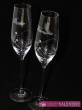 Elegantnésvadobné poháre špirálka 3 swarovské kamienky