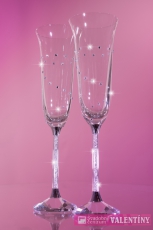 Luxusné krištáľové svadobné poháre