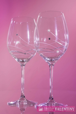 Svadobné poháre na červené víno