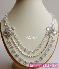 luxusný krištáľový náhrdelník široký